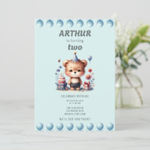 Convite Segundo aniversário de Arthur