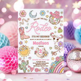 Convite Segundo aniversário de Cowgirl Este não é o meu pr