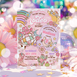 Convite Segundo aniversário de Cowgirl Este não é o meu pr