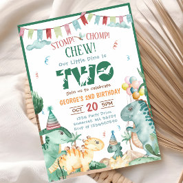 CONVITE SEGUNDO ANIVERSÁRIO DE DÍSSONO DE CHOMP E CHEW