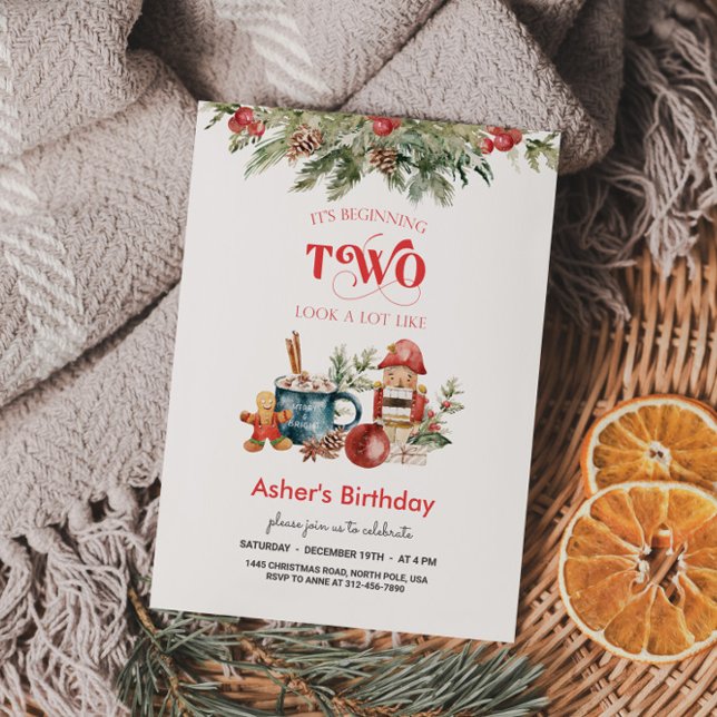 Convite Segundo aniversário de Férias (Criador carregado)