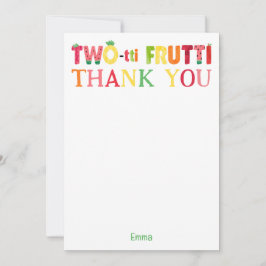 Convite Segundo aniversário De Fruta De Frutti Cutie Duas