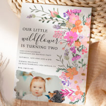 Segundo aniversário de primavera de flor selvagem