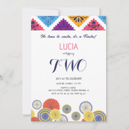 Convite Segundo aniversário do Cactus com ventilador de pa