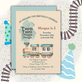 Convite segundo aniversário do comboio, tudo a bordo da ág