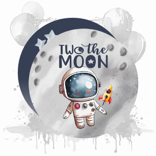 Convite segundo aniversário Dois O Menino Da Lua