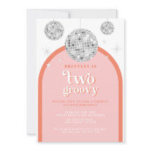 Segundo Aniversário Laranja Cor-de-Rosa Retro Arco