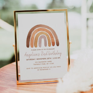 Convite Segundo Arco-Íris Arco-Íris     AniversárioInv 