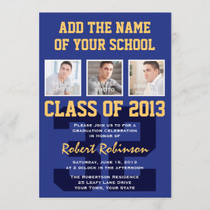 Convite Segundo grau Athlete Esportivo Graduação Azul Do