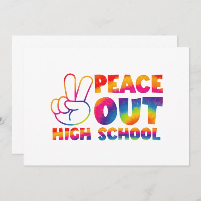 Convite Segundo grau Da Paz No Dia Passado Da Escola (Frente/Verso)