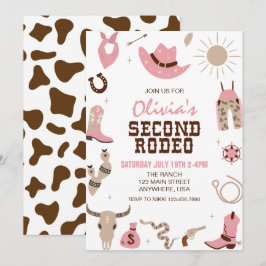 Convite Segundo Rodeio Rosa Ocidental 2º Aniversário