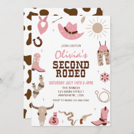 Convite Segundo Rodeo Rosa Ocidental 2º Aniversário
