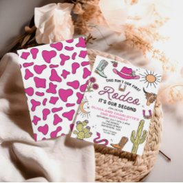 Convite Segundo Rodeo Rosa Ocidental 2º Aniversário