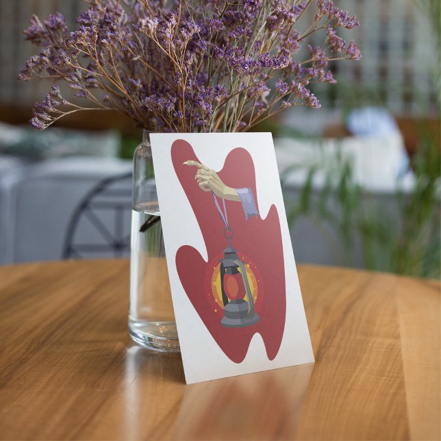 Convite Segurando Uma Lanterna (Criador carregado)