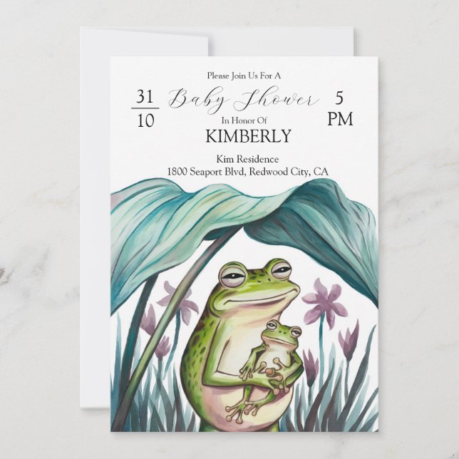 Convite Seguro nos Braços da Mamãe (Frente)