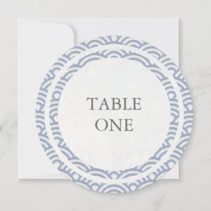 Convite Seigha Japonês Estilizou Ondas À Mesa