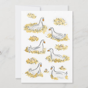 Convite Seis gansos a lixar