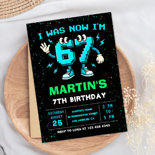 Convite Seis Sete Meme 6 7 Aniversário