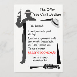 Convite Seja a minha Padrinho de casamento, não pode recus