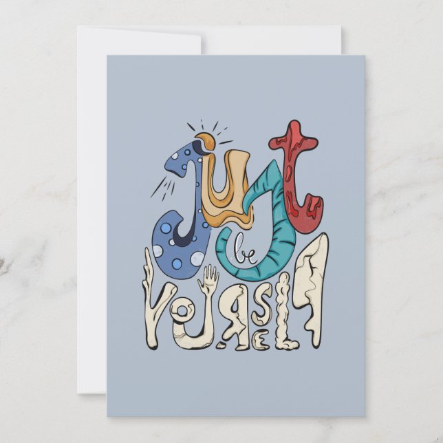 Convite Seja Bravo, Seja Você: Seja Você Mesmo (Frente)