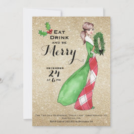 Convite Seja Feliz Natal Janto Convidado de Paty