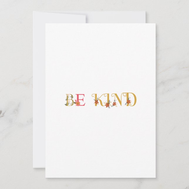 Convite Seja gentil (Frente)