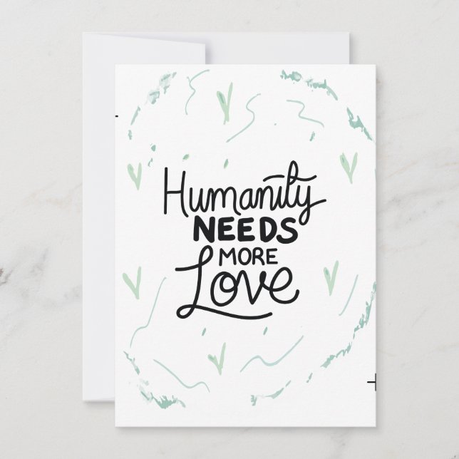 Convite Seja gentil com o Design do Lembrete (Frente)