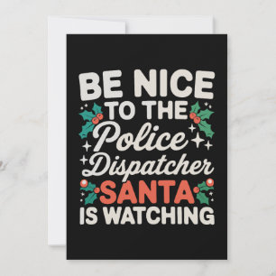 Convite Seja Legal com o Operador de Polícia O Papai Noel