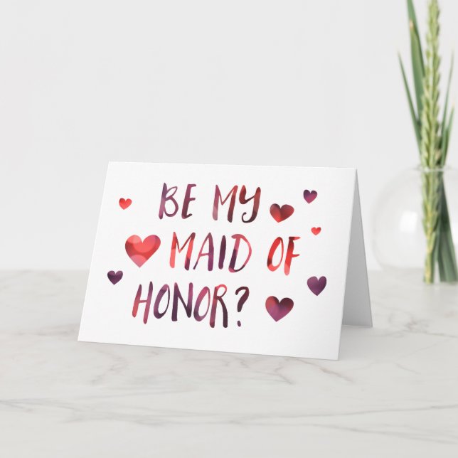 Convite seja meu bokeh madrinha de casamento (Frente)