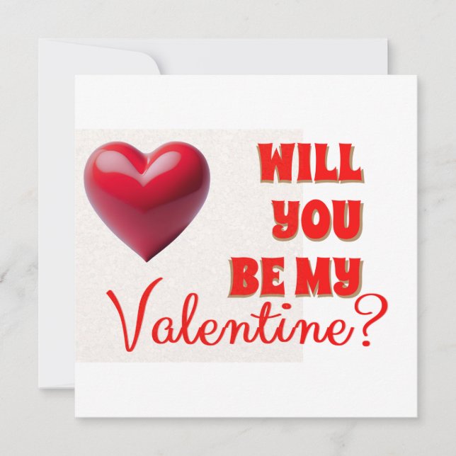 Convite Seja Meu Namorado (Frente)