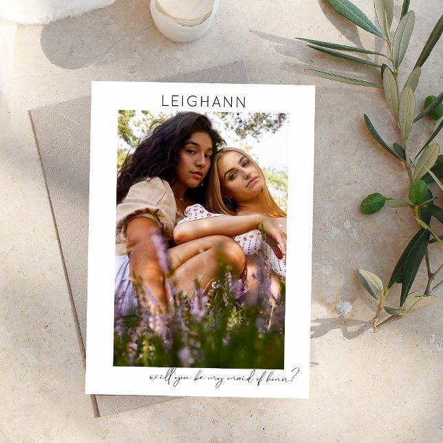 Convite Seja Minha Madrinha de casamento Fotografia Propos (Criador carregado)