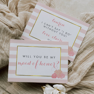 Convite Seja minha placa de Madrinha de casamento Peony