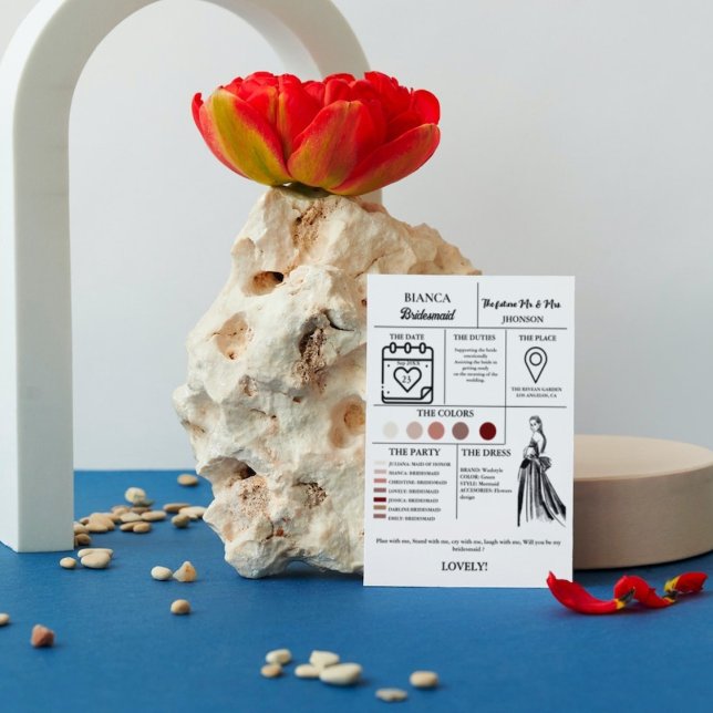 Convite Seja minha proposta de calendário de madrinha de c (Criador carregado)