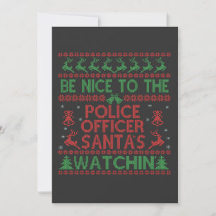 Convite Seja Simpático com o Papai Noel da Polícia Está Ob