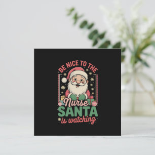 Convite Seja Simpático Para a Enfermeira o Papai Noel Está