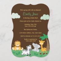 Selgle Safari Chá de fraldas Neutro do Gênero