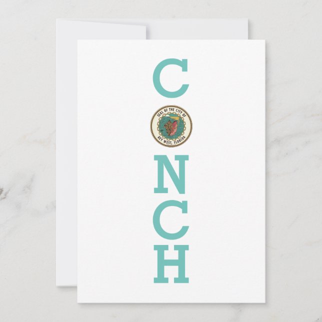 Convite Selo de Key West, Flórida (Frente)