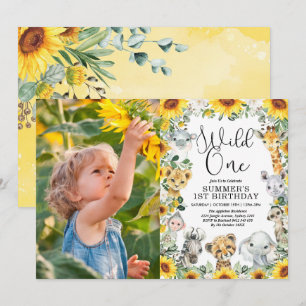 Convite Selva De Girassol Foto De Um Aniversário
