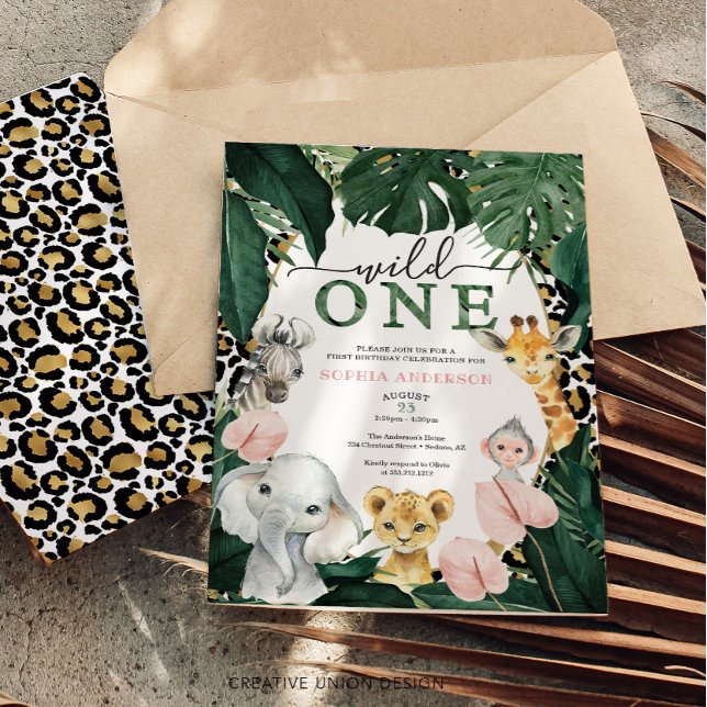 Convite Selva Selvagem Selvagem Selvagem Selvagem de Safar (Criador carregado)