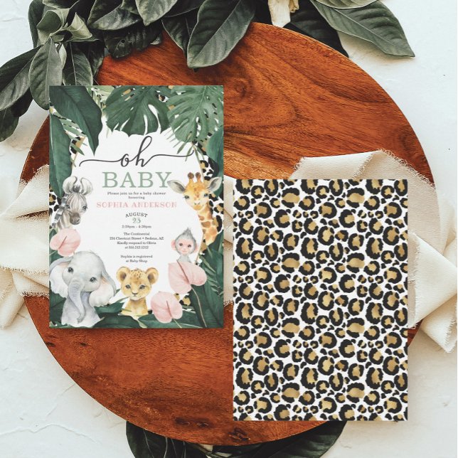 Convite Selva Selvagem Selvagem Selvagem Selvagem de Safar (Criador carregado)