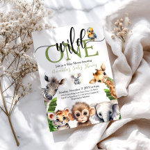 Selva Selvagem Um Chá de fraldas Safari Animal