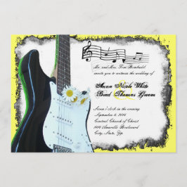 Convite selvagem do casamento da música do limão