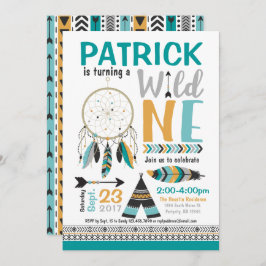 Convite selvagem do primeiro aniversario de