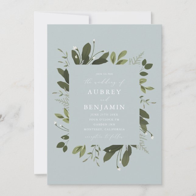 Convite Selvagem e Verde (Frente)