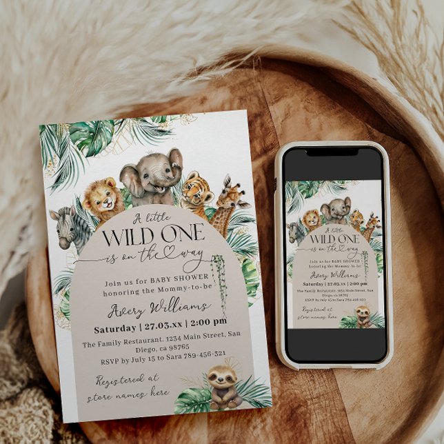 Convite Selvagem Selvagem Animal Selvagem Selvagem Selvage (Criador carregado)