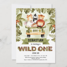 Selvagem Um safari selvagem dirigindo um caminhão