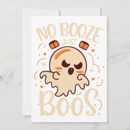 Convite Sem Booze, Só Boos Halloween