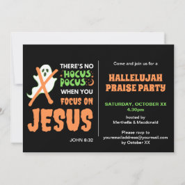 Convite SEM HOCUS POCUS Halloween Cristão