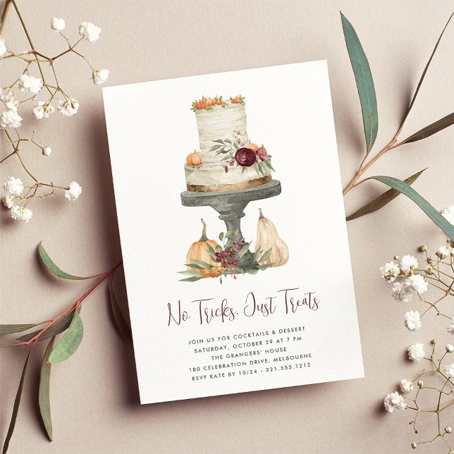 Convite Sem Truques, Apenas Tente Festa De Halloween (Criador carregado)