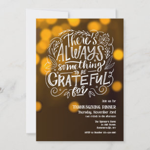 Convite Sempre Algo Que Seja Grata Para A Ação De Graças
